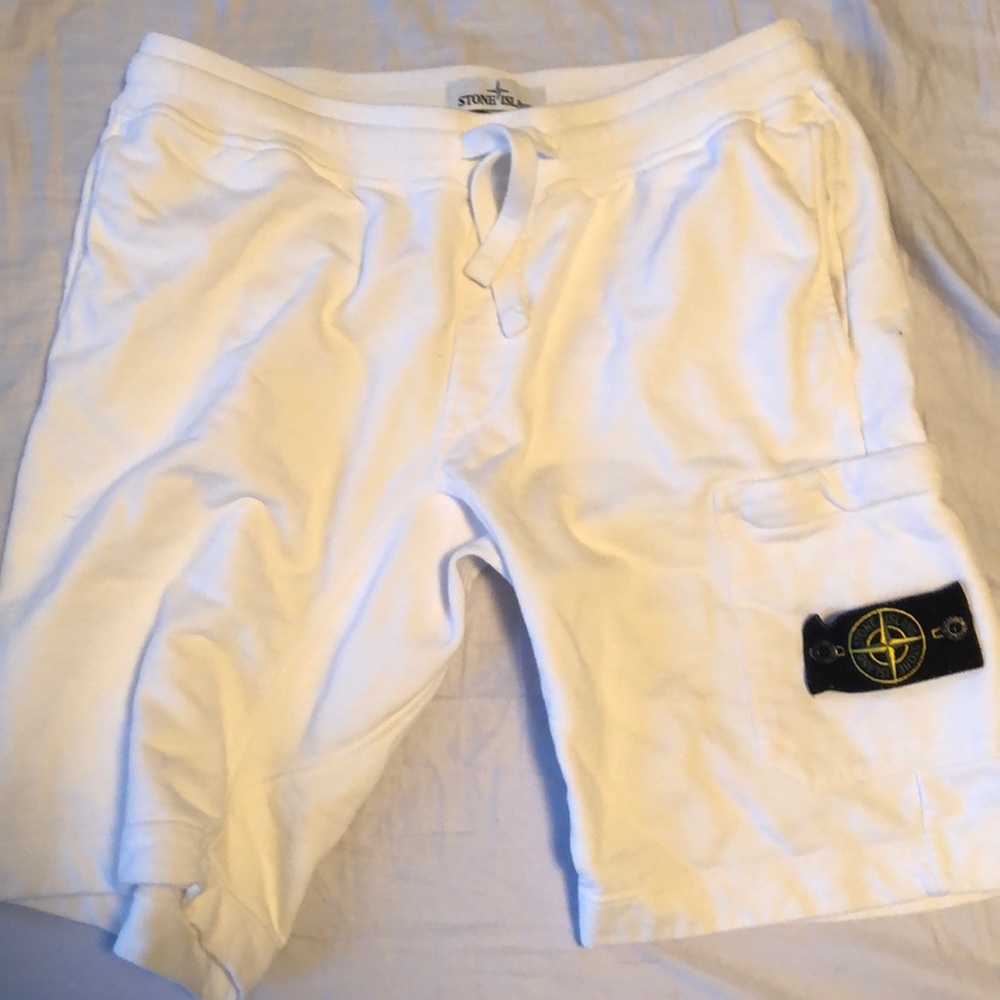 White Stone Island Shorts